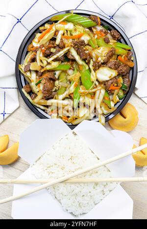 Bœuf Szechuan Banque D'Images