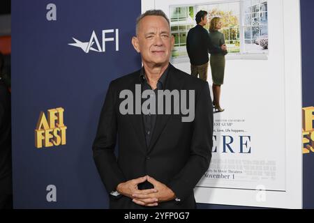 25 octobre 2024, Los Angeles, Californie, États-Unis : Tom Hanks à l'AFI Fest 2024 première d'ici au TCL Chinese Theatre IMAX (crédit image : © Nina Prommer/ZUMA Press Wire) USAGE ÉDITORIAL SEULEMENT! Non destiné à UN USAGE commercial ! Banque D'Images