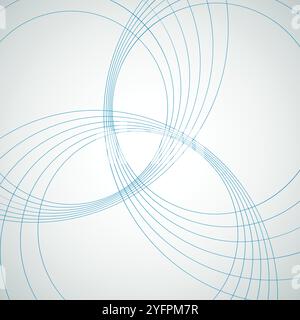 Modèle vectoriel. Abstrait trois cercles de lignes lumineuses Illustration de Vecteur