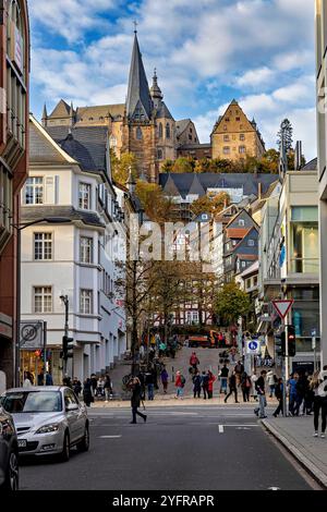 La ville historique de Marburg en Hesse Banque D'Images