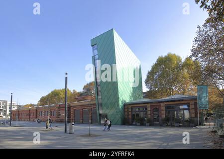 Bâtiment Kunsthalle construit en 1887 et extension moderne à partir de 2006, moderne, ancien, bâtiment, Neustadt, Mainz, Rhin-Hesse region, Rhénanie-Palatinat, GE Banque D'Images