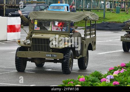 Dodge WC, UXG 733, jour J 80th Anniversary Parade, une grande collection de véhicules militaires alliés qui ont participé aux débarquements de Normandie qui ont été Banque D'Images