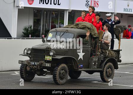 Dodge WC, défilé du 80e anniversaire du jour J, une grande collection de véhicules militaires alliés qui ont participé aux débarquements de Normandie qui ont été pivots i Banque D'Images