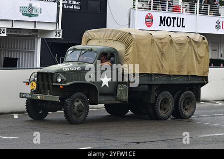 GMC CCKW, Muffin's Mule, 4153421, LSV 587, défilé du 80e anniversaire du jour J, une grande collection de véhicules militaires alliés qui ont participé à la norme Banque D'Images