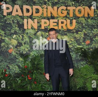 Antonio Banderas à l'avant-première mondiale du film 'Paddington in Peru', Odeon luxe Leicester Square, Leicester Square, le dimanche 03 novembre 2024 à Londres, Banque D'Images