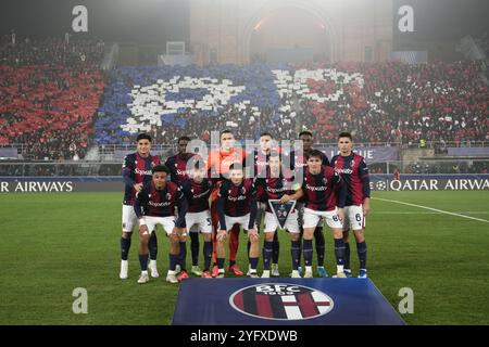 Bologne, Italie. 05 novembre 2024. Équipe de Bologne lors du match de football UEFA Champions League 2024/2025 entre Bologne et Monaco au stade Renato Dall'Ara - Sport, Football - Bologne, Italie - mardi 5 novembre 2024 (photo Massimo Paolone/LaPresse) crédit : LaPresse/Alamy Live News Banque D'Images