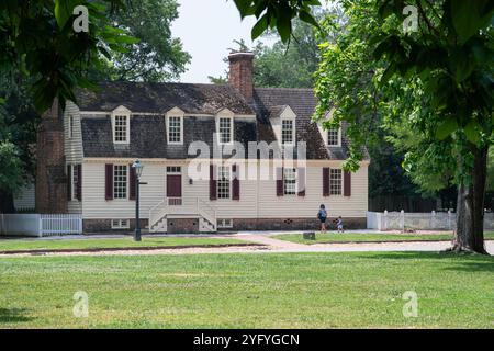 Coloniale Williamsburg Custis Tenement. Banque D'Images