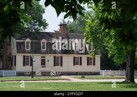 Coloniale Williamsburg Custis Tenement. Banque D'Images