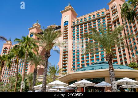 Extérieur de l'hôtel 5 étoiles Atlantis The Palm sur Palm jumeirah à Dubaï, Émirats arabes Unis Banque D'Images