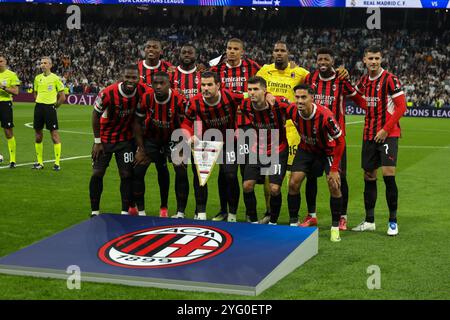 Madrid, Espagne. 05 novembre 2024. Le Real Madrid a perdu ce soir par 1-3 contre l'AC Milan en Ligue des Champions de l'UEFA lors d'un match joué au stade Santiago Bernabeu de Madrid. Crédit : D. Canales Carvajal/Alamy Live News Banque D'Images