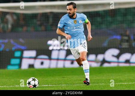 Lisbonne, Portugal. 05 novembre 2024. Bernardo Silva (Manchester City FC) vu en action lors du match de l'UEFA Champions League entre les équipes du Sporting CP et du Manchester City FC. Score final ; Sporting 4:1 Manchester City crédit : SOPA images Limited/Alamy Live News Banque D'Images