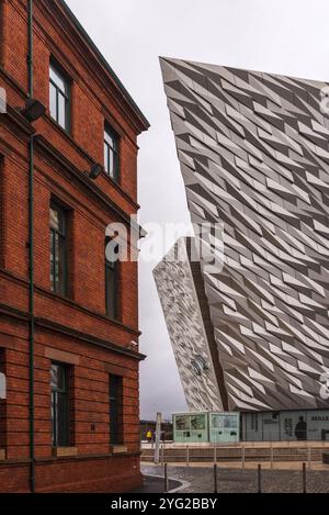 IRLANDE DU NORD, BELFAST, TITANIC MUSEUM BELFAST Banque D'Images