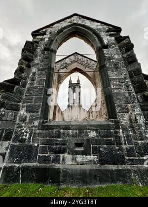 Ancienne église de Dunlewey, comté de Donegal, Irlande / Dunlewy, ruine Banque D'Images