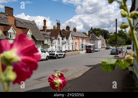 Maisons sur High St Great Bardfield Essex Banque D'Images