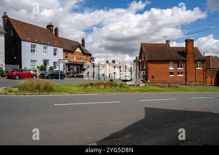 Maisons sur High St Great Bardfield Essex Banque D'Images