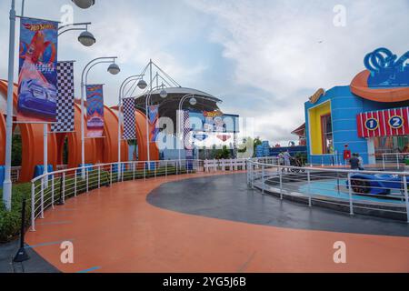 Hot Wheels Epic Show au parc à thème Beto Carrero World Banque D'Images