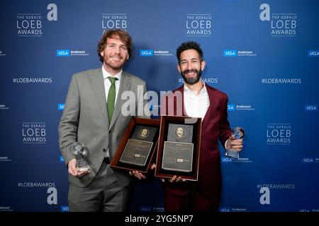 Pieter Colpaert, Jeb Banegas lors des Gerald Loeb Awards 2024 présentés par UCLA Anderson, qui se sont tenus à la Rainbow Room à New York, New York, USA, jeudi 10 octobre 2024. Crédit : Jennifer Graylock-Graylock.com Banque D'Images