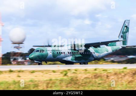 RN - PARNAMIRIM - 11/06/2024 - CRUZEX 2024 - DES AVIONS EFFECTUENT DES EXERCICES MILITAIRES - des avions militaires de l'Armée de l'Air, qui ont commencé des exercices à la base aérienne de Natal, à Rio Grande do Norte, lundi dernier (4). Plusieurs pays participent avec l'armée de l'air brésilienne à l'opération Cruzeiro do Sul 2024, également connue sous le nom de CRUZEX 2024, la plus grande formation militaire multinationale en Amérique latine. Photo : Alexandre Lago/AGIF Banque D'Images