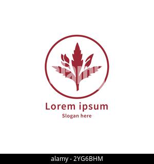 Logo de ferme de blé et conception de modèle de logo d'agriculture Illustration de Vecteur