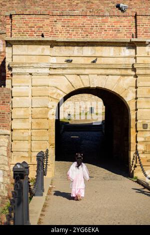 Vestiges des fortifications historiques de la forteresse de Belgrade dans le parc Kalemegdan à Belgrade, capitale de la Serbie le 5 novembre 2024 Banque D'Images