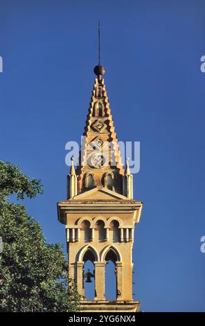 Capilla del Carmen, tour, Recinto de la Catedral, Cuernavaca, Mexique Banque D'Images