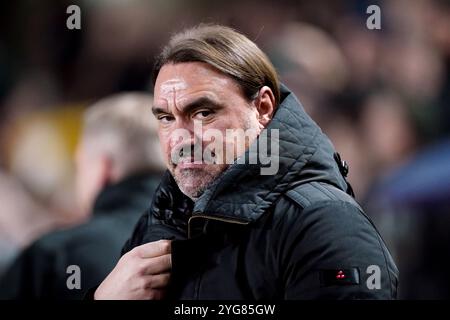 Le manager de Leeds United Daniel Farke avant le Sky Bet Championship match à The Den, Millwall. Date de la photo : mercredi 6 novembre 2024. Banque D'Images