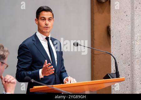 2024-07-03 Dutch Tweede Kamer débat en plénière DEN HAAG, PAYS-BAS - 3 JUILLET: Rob Jetten D66 lors du débat plénier à la Tweede Kamer le 3 juillet 2024 à Den Haag, pays-Bas Den Haag Tweede Kamer pays-Bas contenu non disponible pour redistribution aux pays-Bas directement ou indirectement par des tiers. Droit d'auteur : xJohnxBeckmannx Banque D'Images