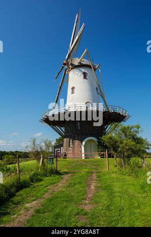 Ancien moulin à vent à Veere, aux pays-Bas Banque D'Images