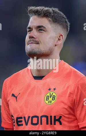 Allemagne. 05 novembre 2024. Ligue des champions de Fussball 4. Spieltag Borussia Dortmund - Sturm Graz AM 05.11.2024 im signal Iduna Park in Dortmund Alexander Meyer ( Dortmund ) Foto : Revierfoto crédit : ddp Media GmbH/Alamy Live News Banque D'Images