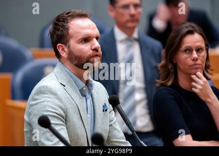 2024-03-12 Néerlandais Tweede Kamer débat plénier DEN HAAG, PAYS-BAS - 12 MARS : Derk Boswijk CDA lors du débat plénier au Tweede Kamer le 12 mars 2024 à Den Haag, pays-Bas Den Haag Tweede Kamer pays-Bas contenu non disponible pour redistribution aux pays-Bas directement ou indirectement par des tiers. Droit d'auteur : xJohnxBeckmannx Banque D'Images