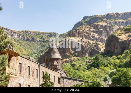 Arménie, province d'Ararat. Monastère Geghard. Banque D'Images