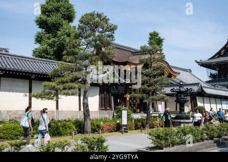 Higashi Hongan-ji Templei n Kyoto Japon Banque D'Images