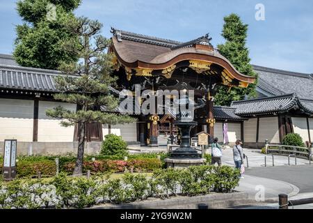 Higashi Hongan-ji Templei n Kyoto Japon Banque D'Images