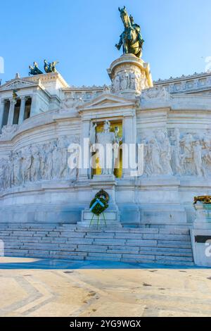 Vittoriano, le monument Victor Emmanuel II sur la Piazza Venezia à Rome, Italie Banque D'Images