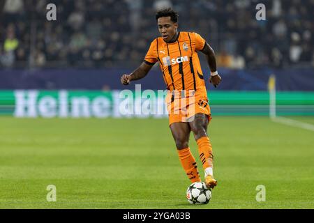 Gelsenkirchen, Deutschland. 06 novembre 2024. Kevin (FC Shakhtar Donetsk, 37) UEFA Champions League : FC Shakhtar Donetsk - BSC Young Boys ; Arena AufSchalke, Gelsenkirchen ; 06.11.2024 crédit : dpa/Alamy Live News Banque D'Images