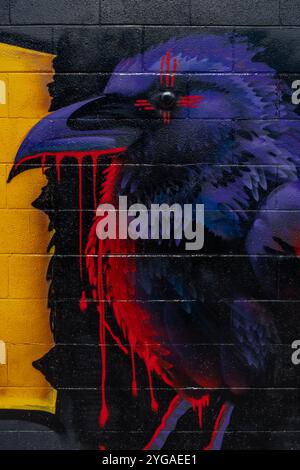 Street art à Albuquerque, Nouveau Mexique Banque D'Images