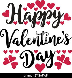 Illustration d'art vectoriel d'événement de bonne Saint-Valentin sur fond blanc Illustration de Vecteur