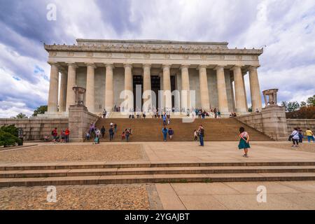 Le Lincoln Memorial, Washington, D. C, ÉTATS-UNIS. (Usage éditorial uniquement) Banque D'Images