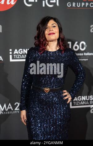 Rome, Italie. 06 novembre 2024. Giusy Ferreri assiste au bal de la Croix-Rouge à Rome, en Italie, le 6 novembre 2024. (Photo de Luca Carlino/NurPhoto) crédit : NurPhoto SRL/Alamy Live News Banque D'Images