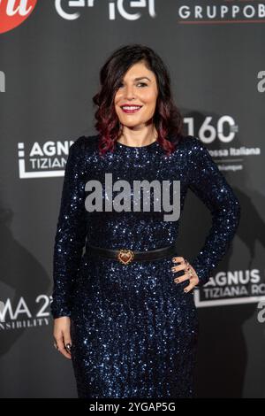 Rome, Italie. 06 novembre 2024. Giusy Ferreri assiste au bal de la Croix-Rouge à Rome, en Italie, le 6 novembre 2024. (Photo de Luca Carlino/NurPhoto) crédit : NurPhoto SRL/Alamy Live News Banque D'Images