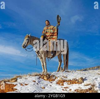 États-Unis, Wyoming, Shell. Hideout Ranch, chaîne de montagnes Big Horn Banque D'Images