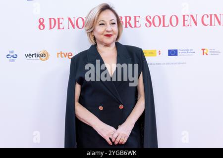 Madrid, Espagne. 06 novembre 2024. Carmen Machi a assisté à la première « Verano en Diciembre » au Capitol Cinema le 6 novembre 2024 à Madrid, en Espagne. Crédit : album/Alamy Live News Banque D'Images