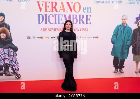 Madrid, Espagne. 06 novembre 2024. Barbara Lennie a assisté à 'Verano en Diciembre' premier au Capitol Cinema le 6 novembre 2024 à Madrid, en Espagne. Crédit : album/Alamy Live News Banque D'Images