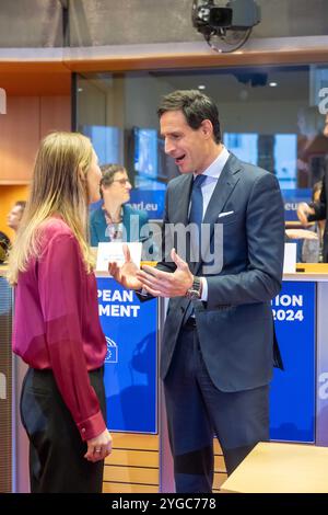 LA HAYE - le commissaire européen Wopke Hoekstra (climat et croissance propre) lors d'une audition avec les députés européens. L’audition fait partie de la (re)nomination en tant qu’Eurocommissaire. ANP JONAS roosens pays-bas OUT - belgique OUT Banque D'Images