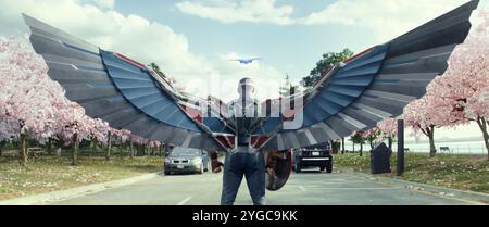 ANTHONY MACKIE DANS CAPTAIN AMERICA : BRAVE NEW WORLD (2025), RÉALISÉ PAR JULIUS ONAH. Crédit : MARVEL STUDIOS / WALT DISNEY PICTURES / album Banque D'Images