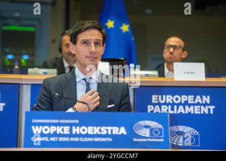 LA HAYE - le commissaire européen Wopke Hoekstra (climat et croissance propre) lors d'une audition avec les députés européens. L’audition fait partie de la (re)nomination en tant qu’Eurocommissaire. ANP JONAS roosens pays-bas OUT - belgique OUT Banque D'Images