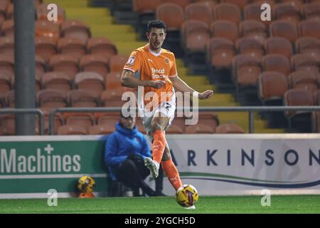 Blackpool, Royaume-Uni. 16 août 2024. Elkan Baggott de Blackpool lors du Bristol Street Motors Trophy match Blackpool vs Liverpool U21 à Bloomfield Road, Blackpool, Royaume-Uni, 6 novembre 2024 (photo par Mark Cosgrove/News images) à Blackpool, Royaume-Uni le 16/08/2024. (Photo de Mark Cosgrove/News images/SIPA USA) crédit : SIPA USA/Alamy Live News Banque D'Images