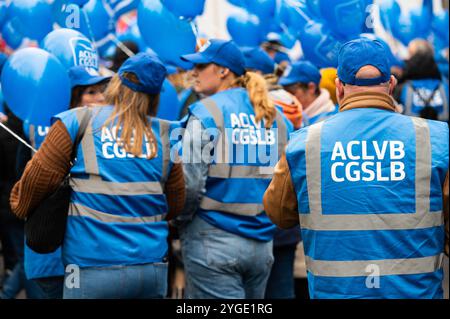 Grève nationale et marche de protestation pour le bien-être, la sécurité sociale et contre la pauvreté. Organisé par le secteur de la santé et des soins, secto socioculturel Banque D'Images