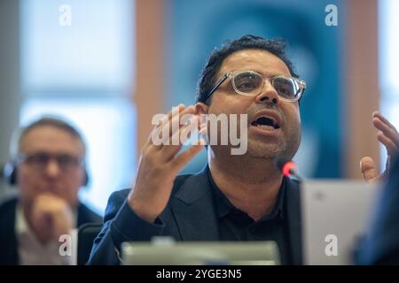 LA HAYE - le commissaire européen Wopke Hoekstra (climat et croissance propre) lors d'une audition avec les députés européens. L’audition fait partie de la (re)nomination en tant qu’Eurocommissaire. ANP JONAS roosens pays-bas OUT - belgique OUT Banque D'Images