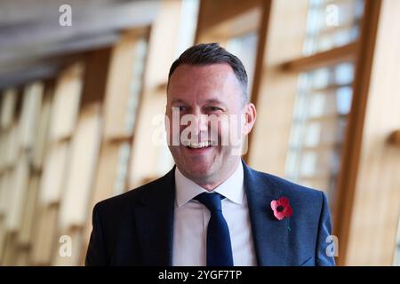 Édimbourg Écosse, Royaume-Uni 07 novembre 2024. Russell Findlay au Parlement écossais. crédit sst/alamy live news Banque D'Images